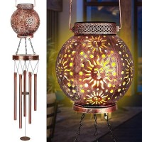 Wind Chimes Outdoor Sun Solar Lantern 38 Gifts For Mom Hanging Solar Wind Chimes For Outside Windchimes Outdoors Garden Deco