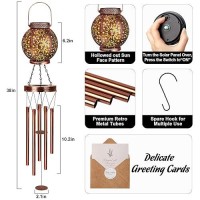 Wind Chimes Outdoor Sun Solar Lantern 38 Gifts For Mom Hanging Solar Wind Chimes For Outside Windchimes Outdoors Garden Deco