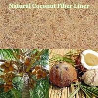 Riare 4 Pack 16 Inch Round Coco Liners Replacement 100 Natural Coconut Coir Liners For Hanging Baskets Garden Flower Vegetabl