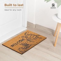 Turtle 29X17 Coir Doormats For Outdoor Entrance Outdoor Welcome Mat For Entryway Porch Antislip Pvc Coconut Fiber