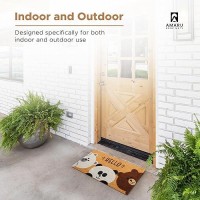 Bears 29X17 Coir Doormats For Outdoor Entrance Outdoor Welcome Mat For Entryway Porch Antislip Pvc Coconut Fiber