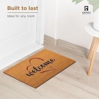 Welcome Heart 29X17 Coir Doormats For Outdoor Entrance Outdoor Welcome Mat For Entryway Porch Antislip Pvc Coconu