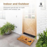 Songbirds 29X17 Coir Doormats For Outdoor Entrance Outdoor Welcome Mat For Entryway Porch Antislip Pvc Coconut Fi