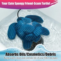 Anslca Hot Tub Scum Absorber 2 Pack Scum Turtle Hot Tub Cleaner Hot Tub Sponges To Soak Up Oils Must Have Hot Tub Accessories