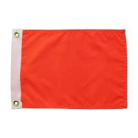 Syii Orange Flag 9X12 Inch Outdoor Heavy Duty Solid Color Nylon Utv Atv Attention Safety Flags With 2 Brass Grommets For Beach