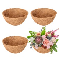 Legigo 4 Pack 16 Inch Hanging Basket Coco Liners Replacement 100 Natural Round Coconut Coco Fiber Planter Basket Liners For Ha