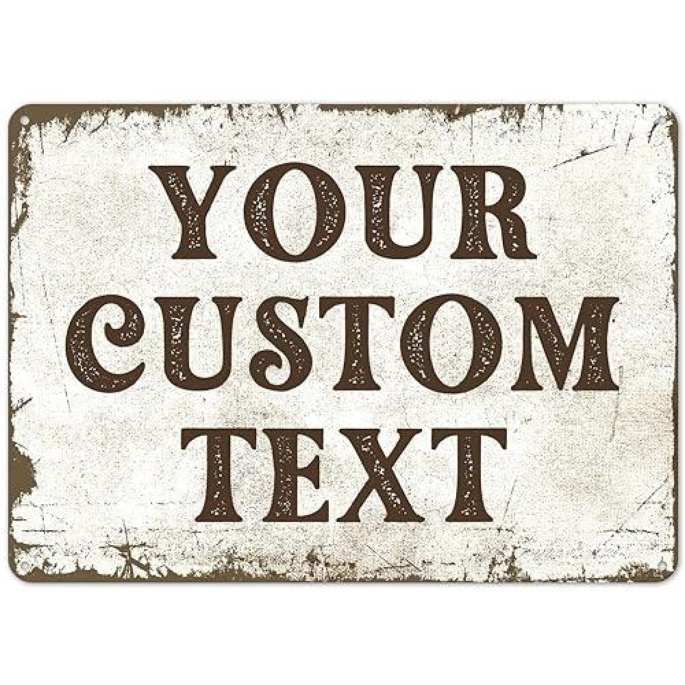 Sigo Signs Rustic Custom Sign Personalized Metal Signs Christmas Gift For Him Men Dad Man Cave Indoor And Outdoor Use 12X18