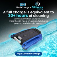 Betta Se Solar Powered Automatic Robotic Pool Skimmer Cleaner With 30Hour Continuous Cleaning Battery Power And Reengineered T