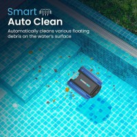 Betta Se Solar Powered Automatic Robotic Pool Skimmer Cleaner With 30Hour Continuous Cleaning Battery Power And Reengineered T