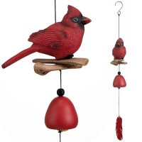 Gardenvy Cardinal Bird Wind Chime Cardinal Gifts For Glory Mothers Love Gift Bird Bell Chimes For Garden Backyard Church Hangi