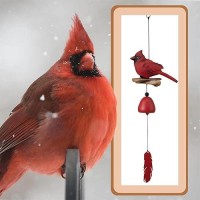 Gardenvy Cardinal Bird Wind Chime Cardinal Gifts For Glory Mothers Love Gift Bird Bell Chimes For Garden Backyard Church Hangi