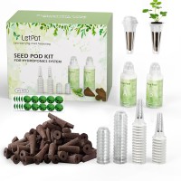 Letpot 172 Pcs Seed Pod Kits Hydroponics Growing Sponges Grow Anything Kit Pod For Hydroponic With 60 Sponges 2 Nutrients 25