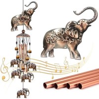 Wind Chimes For Outside Elephant Gifts For Women Elephants Decor Birthday Gift For Mom Grandma Windchimes Clearance Outdoor Ga