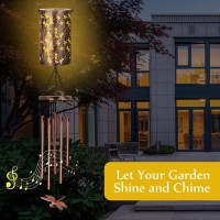 Solar Wind Chimes For Outside Dragonfly Solar Lantern Garden Decor Gifts For Mom Memorial Wind Chimes Christmas Outdoor Decor