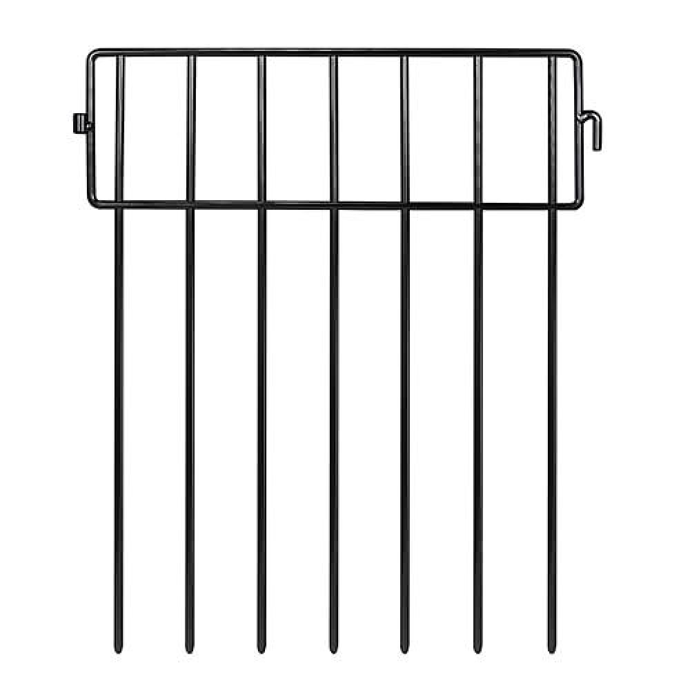 Adavin Black Animal Barrier Fence24 Pack 12 Inl X12 Inh No Dig Garden Decorative Fence 15 Gap Rustproof Metal Dig Deterr