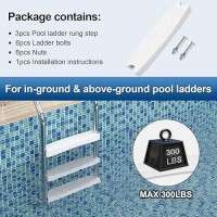 Goovilla Pool Ladder Steps Replacement  (3-Pack) 18