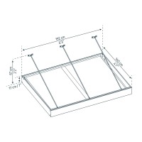 Palram Canopia Sophia Xl 2000 6 X 5 Awning Grayclear