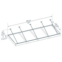 Palram Canopia Sophia Xl 4000 12 X 5 Awning Grayclear