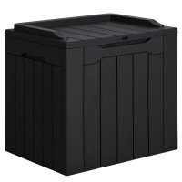 Jummico 31 Gallon Resin Deck Box Waterproof Indoor Outdoor Storage Boxes For Patio Furniture Cushions Toys And Garden Tools