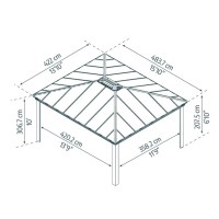 Palram Canopia Dallas 14 X 16 Gazebo