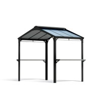 Palram Canopia Austin 6 X 8 Bbq Grill Gazebo Gray Polycarbonate Panels Metal Frame Hardtop Gazebo Weather Protection Sh