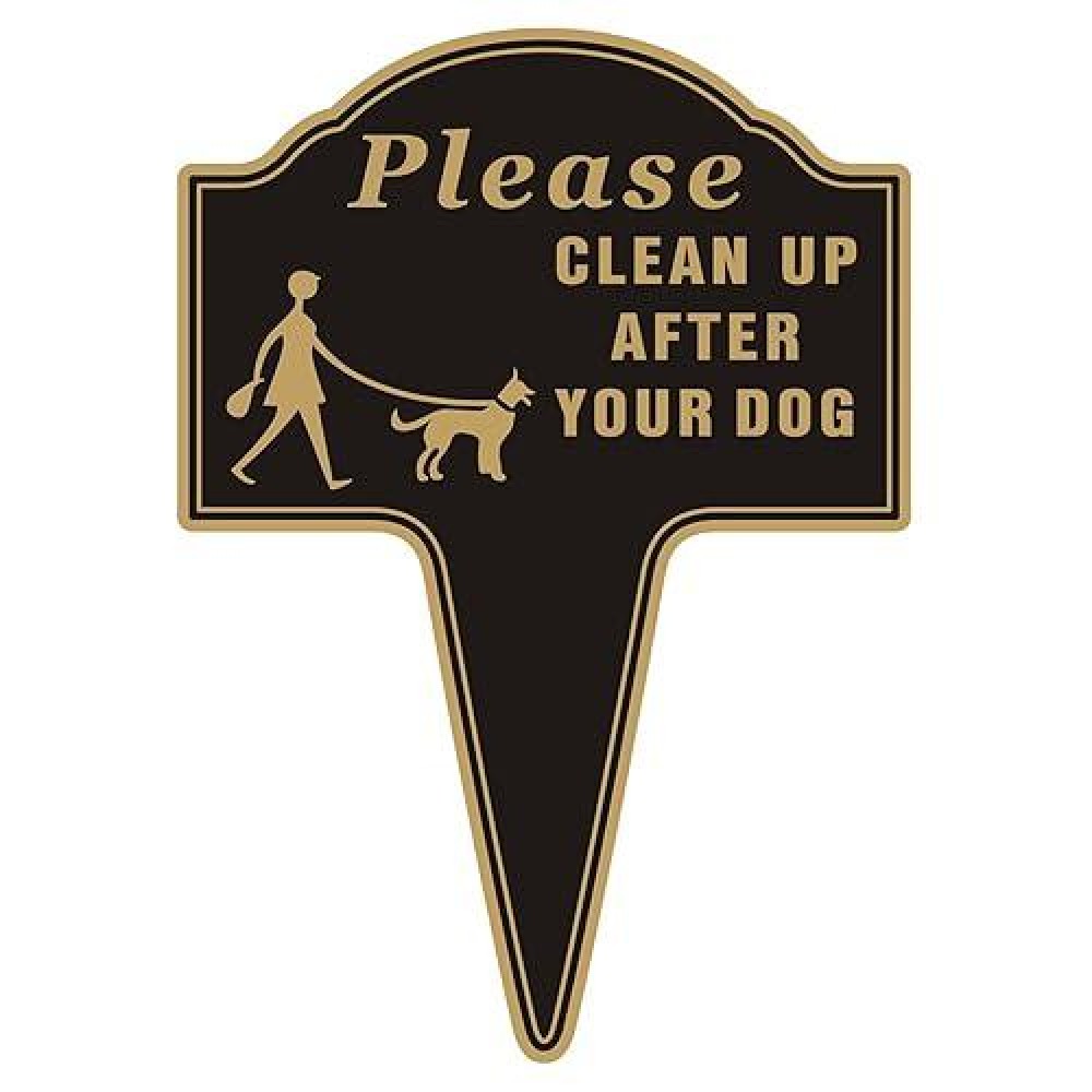 Clean Up After Your Dog Sign  Yuntarda 10 X14  No Poop Signs For Lawn No Pooping Dog Signs For Yard With Stake Double Sided Yard Sign Easy Install For Outdoor Use