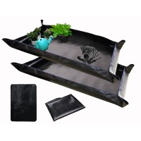 Biuwing 2 Pcs Large Repotting Mat For Plant Transplanting And Mess Control 43 X 29 Thickened Foldable Waterproof Plant Pott