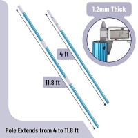 Unco- Telescopic Pool Pole  12Ft  Adjustable 3Piece Expandable Step-Up  Telescopic Pole  Pool Poles For Cleaning  Pool Cleaning Pole  Pool Brush Pole  Pool Pole Telescopic  Telescoping Pool Pole