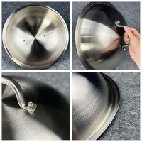 Griddle Accessories - Heavy Duty 12 Inch Round Basting Cover - Stainless Steel - Cheese Melting Dome And Steaming Cover - Best For Use In Flat Top Grill Cooking Indoor Or Outdoor  0.6Mm Thickness