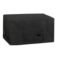 Nettypro Deck Box Cover  Waterproof Outdoor Patio Storage Box Bench Cover For Rectangular 150-230 Gallon Resin Large Deck Box  62 X 30 X 28 Inch  Black