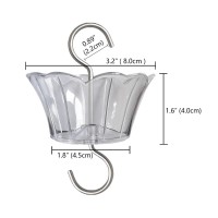 Ant Moat For Hummingbird Feeder 3 Oz X 2 Pack Clear Insect Guard With Large Capacity