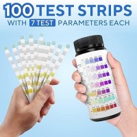 7In1 Accurate Pool Test Strips 100 Hot Tub Spa Test Strips Quick Pool Water Testing Kit Bromine Ph Hardness Alkalinit