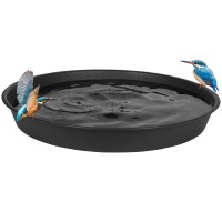 Bleuhome 2 Pack Bird Bath Bowl 16 23 Depth 16 17 Inch Plastic Extra Large Birdbath Bowl Only For Outdoor Garden Ground B