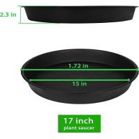 Bleuhome 2 Pack Bird Bath Bowl 16 23 Depth 16 17 Inch Plastic Extra Large Birdbath Bowl Only For Outdoor Garden Ground B