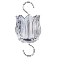 Glass Ant Moat For Hummingbird Feeder 3 Oz Clear Tulip Insect Guard With Large Capacity