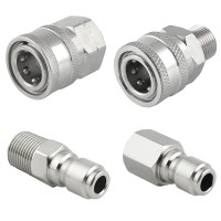 Raincovo Pressure Washer Quick Connect 38 Inch Pressure Washer Fittings Stainless Steel Adapter Set Female And Male Thread