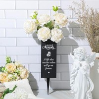 Geosar Cemetery Vases With Spikes Grave Vases For Cemetery Metal Funeral Flower Holder In Loving Memory Sign Memorial Gifts For