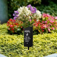 Geosar Cemetery Vases With Spikes Grave Vases For Cemetery Metal Funeral Flower Holder In Loving Memory Sign Memorial Gifts For