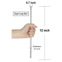 12 Inch Galvanized Landscape Stakes Metal Landscape Edging Anchoring Spikes  Landscape Anchoring Stake For Artificial Turf  Paver Edging  Weed Barrier  Tent  Camping  Carpentry (50)