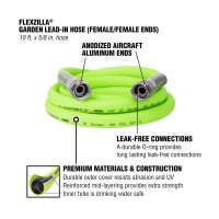 Flexzilla Garden Leadin Hose 58 X 10 Femalefemale 34 11 12 Ght Fittings