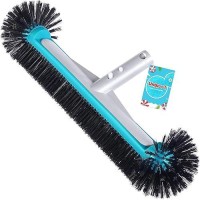 Swimming Pool Wall Tile Brush Head With Hemispherical Ends 175 Heavy Duty Aluminum Back Head For Cleans Walls Tiles Flo