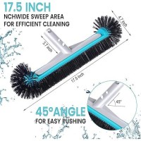 Swimming Pool Wall Tile Brush Head With Hemispherical Ends 175 Heavy Duty Aluminum Back Head For Cleans Walls Tiles Flo