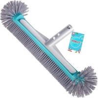 Swimming Pool Brush Head With Round Ends 175 Heavy Duty Aluminum Back Head For Cleans Walls Tiles Floors 7 Rows Premium N