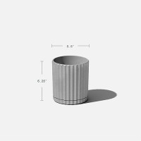 Veradek Demi Series Demi 6 Planter Wtray Grey