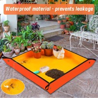 Repotting Mat For Indoor Plant Transplanting Potting Soil Mess Control 268 X 268 Portable Potting Tray Succulent Plant