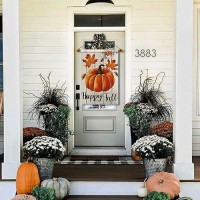 Happy Fall House Flag 28X40 Inch Double Sided Vertical Thanksgiving Yard Autumn Pumpkin Outdoor Decor Df07628