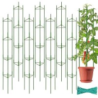 Halatool 8 Pack Tomato Cages For Garden Up To 63In52Ft Adjustable Tall Tomato Cage Garden Stakes Tomato Trellis For Pots Toma