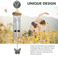 Hippolytusiart Butterfly Wind Chimes For Outside 29 29 Outdoor Wind Chime Butterfly Gifts For Womenmotherfatherchristmas