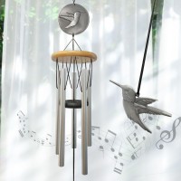 Hippolytusiart Hummingbird Wind Chimes For Outside 29 Outdoor Wind Chimes Hummingbird Gifts For Womenmotherfatherchristmas