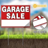 Garage Sale Sign With Stakes 17 X 13 Garage Sale Sign Doublesided Yard Signs With Arrow Stickers Garage Sale Signs With M